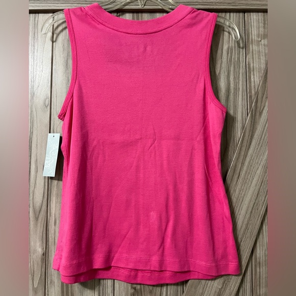 Hot Pink Tank Top by 2 a Tee Sz PM - Picture 3 of 9